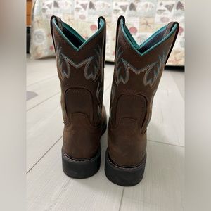 arait women’s steel toe waterproof work boots -size 7